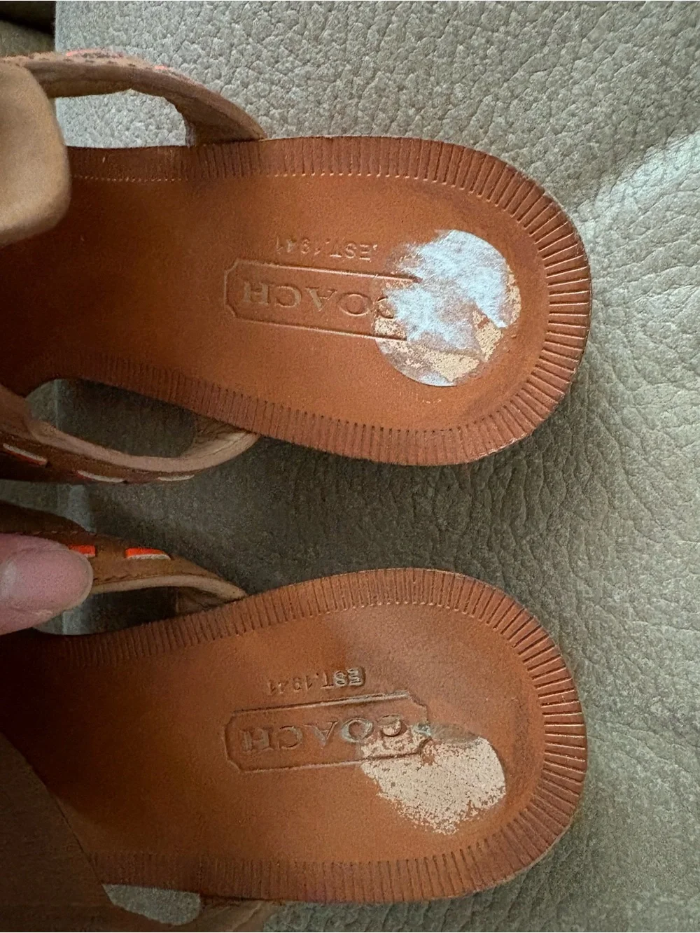 Coach leather strap